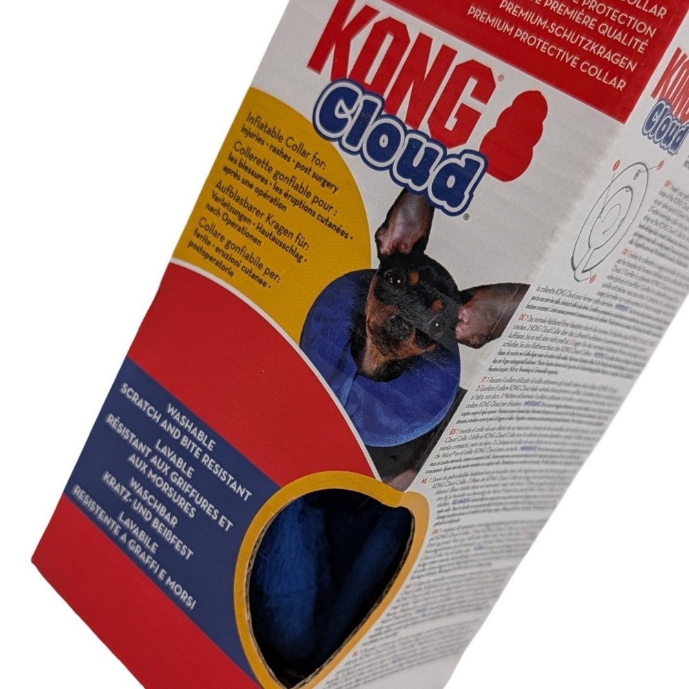 KONG Cloud Inflatable Protective Collar EL5 Blue X-Small XS Dog Cat Cone